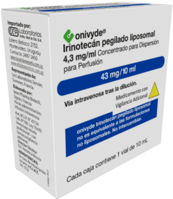 Onivyde® irinotecán pegilado liposomal 4,3mg/mL